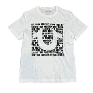 NWOT True Religion Brand Jeans Men's Graphic T-Shirt Tee White Size Medium